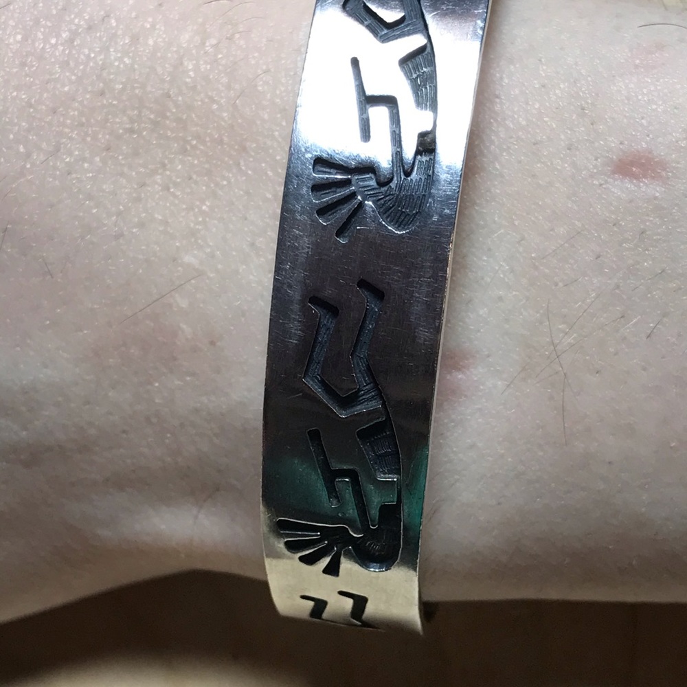 Beautiful Native Sterling Cuff - image 1